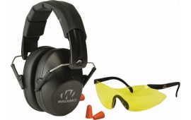 Walkers Game Ear GWPFPM1GFP Passive Pro Safety Combo Kit Earmuff/Plugs/Glasses 31 dB Black