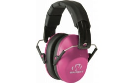 Walkers Game Ear GWPFPM1PNK Pro Low Profile Folding Muff Earmuff 22 dB Pink