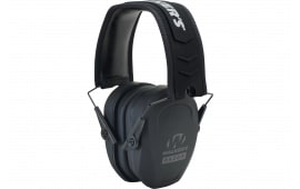 Walker's GWPRSMPAS Razor Slim Passive Muff Polymer 27 dB Over the Head Black Ear Cups with Black Headband & White Logo Adult