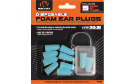 Walkers Foam Ear Plugs 5 Pack Teal, Hearing Protection, NRR 33dB, Conforms to Ear Shape