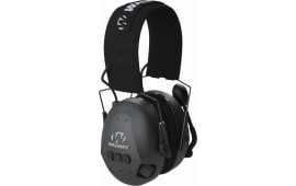 Walker's GWPBTPAS Bluetooth Passive Muff Polymer 26 dB Over the Head Black Ear Cups with Black Headband & White Logo Adult