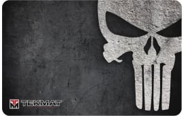 Tekmat R17PUNISHER Punisher Cleaning Mat Punisher Skull 17" x 11" Black/White