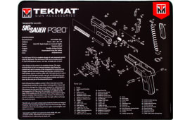 Tekmat R20SIGP320 Sig Sauer P320 Ultra Premium Cleaning Mat Sig P320 Parts Diagram 20" x 15" Black/White