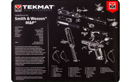 Tekmat R20SWNP S&W M&P Ultra Premium Cleaning Mat S&W M&P Parts Diagram 20" x 15" Black/White