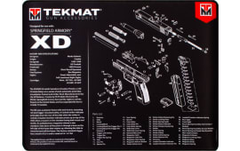 Tekmat R20XD Springfield XD Ultra Premium Cleaning Mat Springfield XD Parts Diagram 20" x 15" Black/White