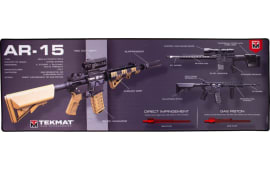 Tekmat R44AR15WPD AR-15 Ultra Premium Cleaning Mat AR-15 Weapons Platform Design 44" x 15" Multi-Color