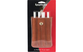 Spyderco 400F Ceramic File Set 4 Fine Ceramic Suede Pouch