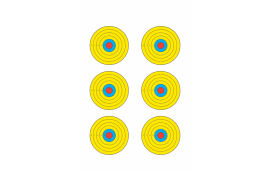 Action Target PRBE6100 High Visibility  Bullseye Paper 17.50" x 23" Multi-Color 100 Per Box