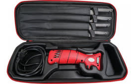 Bubba Blade 1095704 Electric Fillet  7",9",12" Fillet Serrated TiCN Carbon SS Blade/8.50" Red/Black Non-Slip Includes Carry Case