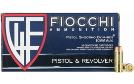Fiocchi 10AP Range Dynamics 10mm Auto 180 gr Full Metal Jacket Truncated-Cone (TCFMJ) - 50rd Box