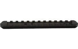 Mossberg 96200 Picatinny Rail  For Shotgun Moss 500/505/510/590/590A1/535/835/930/935 Black Matte Black Anodized Metal