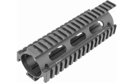 UTG Leapers Pro MTU001T AR15 Rifle Quad Rail with Extension Aluminum Black/Anodized