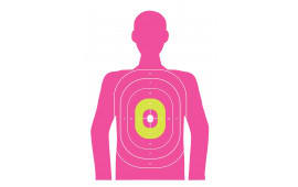 Allen 15646 EZ-Aim Wall Paper Handgun Works w/Handgun/Shotgun/Airsoft Gun/BB Guns/Pellet Gun 12 x 18 Pink 8 Pack