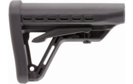 Archangel AA125 Low-Profile Buttstock  Black Synthetic 6 Position M4 for AR-15 with Commercial Tube