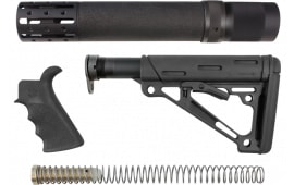 Hogue 15078 OverMolded Stock Kit Black Synthetic for AR-15, M16 Includes Rifle Length Forend & Finger Groove Grip