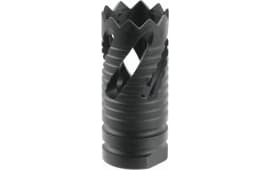 TacFire MZ1021 Thread Crown Muzzle Brake Black Oxide Steel with 1/2"-28 tpi Threads & 2.05" OAL for 5.56x45mm NATO AR-15