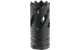 TacFire MZ10213B Thread Crown Muzzle Brake Black Oxide Steel with 5/8"-24 tpi Threads & 2.05" OAL for 308 Win AR-10