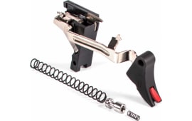 Zev Technologies CFTPRODRP3G9 Pro Trigger Drop-In Kit For Glock 19/17/34/26/17L Gen1-3 17-4 Stainless Steel/Aluminum Black/Red