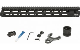 Bravo Company MCMR15556BLK BCMGunfighter MCMR 15" M-LOK, Free-Floating Style Made of Aluminum with Black Anodized Finish for AR-Platform