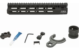 Bravo Company MCMR10556BLK BCMGunfighter MCMR 10" M-LOK, Free-Floating Style Made of Aluminum with Black Anodized Finish for AR-Platform