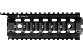 Troy Ind SRAIDIDD7BT00 Battle Rail Drop-In Enhanced 7" 6005A-T6 Aluminum Black Anodized for M16, M4
