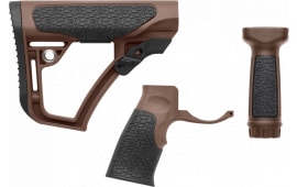 Daniel Defense 281020614501 Collapsible Buttstock/Pistol Grip/VFG AR-15 Glass Reinforced Polymer Brown