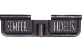 Spike SED7008 Ejection Port Door AR-15 Laser-Engraved Semper Fidelis Steel Black