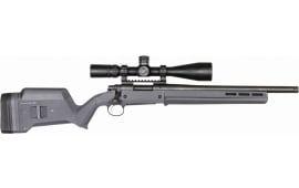 Magpul MAG495-GRY Hunter 700 Short Action Stock Remington 700 Reinforced Polymer/Anodized Aluminum Gray M-LOK slots