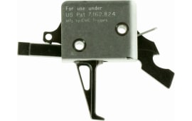 CMC Triggers 91507 Drop-In  Flat Trigger with 3.50 lbs Draw Weight & Black/Silver Finish for AR-15/AR-10