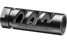 Rise Armament RA701223BLK AR15 Compensator .223/5.56 NATO 1/2x28 tpi 416 Stainless Steel Black Nitride