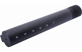 Spikes SLA500R Mil-Spec Buffer Tube 6-Position 7075 T6 Aluminum Black Hardcoat Anodzied