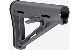 Magpul MAG400-GRY MOE Carbine Stock Stealth Gray Synthetic for AR-15, M16, M4 with Mil-Spec Tube (Tube Not Included)
