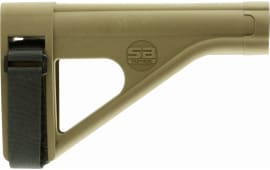 SB Tactical SOB-02-SB AR Brace SOB Elasto-Polymer FDE 7.8" L x 1.6" W