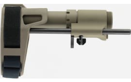 SB Tactical PDW-02-SB AR Brace PDW AR-15 Elasto-Polymer FDE 6.75"-9.375" L
