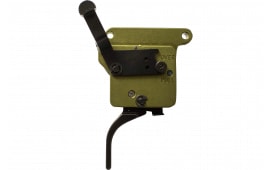 Timney Triggers 510V2 Elite Hunter  Curved Trigger with 3 lbs Draw Weight & Black/Green Finish for Remington 700 Right