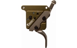Timney Triggers 51716V2 Elite Hunter  Straight Trigger with 3 lbs Draw Weight & Green/Nickel Finish for Remington 700 Right