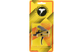 Timney Triggers 667S AR15 Competition Curved Trigger with Small Pin Steel w/Aluminum Housing Black/Gold