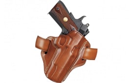 Galco CM112 Combat Master  OWB Tan Leather Belt Slide Fits S&W K-Frame/Ruger Security-Six