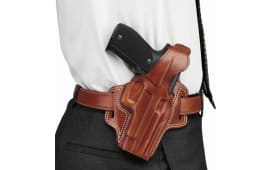 Galco FL118 Fletch  OWB Tan Leather Belt Slide Fits Ruger SP101/Colt Detective Special