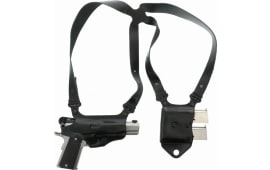 Galco MCII212B Miami Classic II Shoulder System Fits Chest Up To 56" Black Leather Harness Fits 1911 3.5"