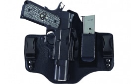 Galco KT218B KingTuk Deluxe IWB Black Kydex/Leather UniClip Fits 1911 3"-3.50"