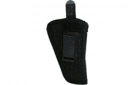 Uncle Mikes 21106 Ambidextrous Hip Holster Sz 06 Up to 4" Med Frame Pistol Black Synthetic