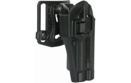 Blackhawk 410002BKR Serpa CQC Concealment Carbon-Fiber Finish For Glock 19/23/32/36 Polymer Black