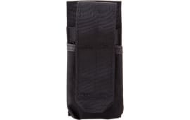 Blackhawk 52BS17BK M4 Collapsible Stock Mag Pouch Single Style made of Nylon with Black Finish compatible with 20 or 30 Round Mags