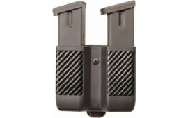 Blackhawk 410610CBK Double Magazine Case Double Stack 9mm/40 Cal/45 Cal/357Sig Up to 2.25" Carbon Fiber Black