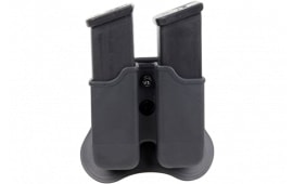 Bulldog PGM Mag Holder  Paddle Style made of Polymer with Black Finish compatible with Most Glock Mags for Ambidextrous Hand