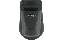 Fobus DSS1 Single Mag Pouch made of Polymer with Black Finish & Paddle Mount Type compatible with Single Stack 9mm/40 Mags