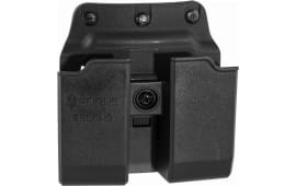 Fobus 6900NDBH Double Mag Pouch made of Polymer with Black Finish, Belt Clip compatible with Double Stack Glock or HK USP 9mm/40 Mags