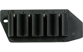 TacStar 1081130 SideSaddle #4 Shot Shotshell Carrier 20GA Rem 870/1100/11-87 Black Polymer/Aluminum