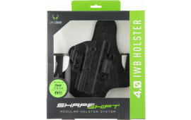 Alien Gear Holsters SSIW0601RHXX ShapeShift 4.0 IWB Black Polymer Belt Clip Fits Glock 17